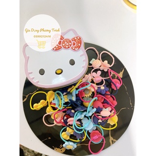Hộp dây, Chun buộc tóc kitty 30 dây cho bé siêu đáng yêu