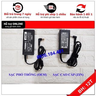 Bh12th sạc laptop acer 19v–3.42a – 65w kèm dây nguồn
