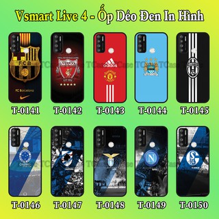 Ốp lưng Vsmart Live 4 dẻo đen in hình Câu lạc bộ bóng đá