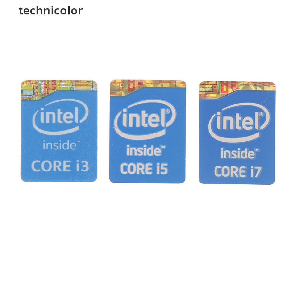Set 5 Sticker Dán Trang Trí Sổ Tay Intel Core I3 I5 I7 Thế Hệ 4