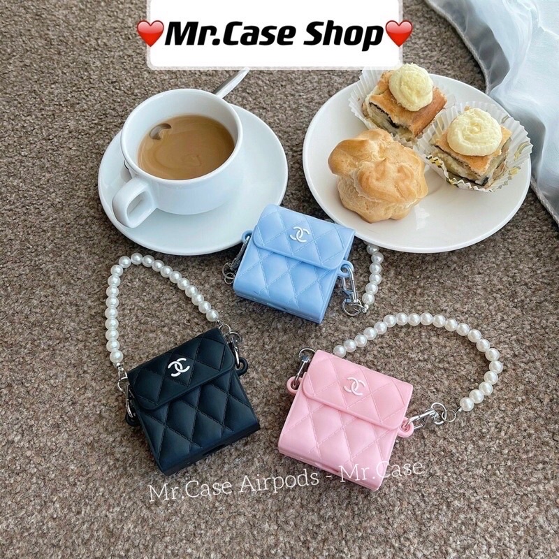 Case Airpods 1/2 /Pro Vỏ Ốp Tai Nghe Hình Túi Dây chuỗi Xinh xinh - Mr.Case AirPods