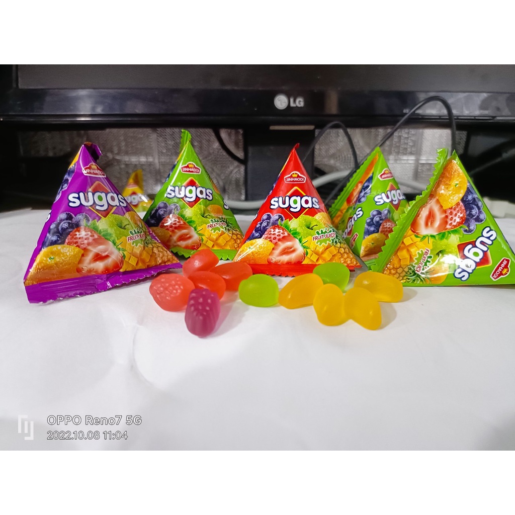 [ Dẻo ngon ] Combo 100g Kẹo dẻo hoa quả ( kẹo chip chip ) hình tam giác siêu ngon