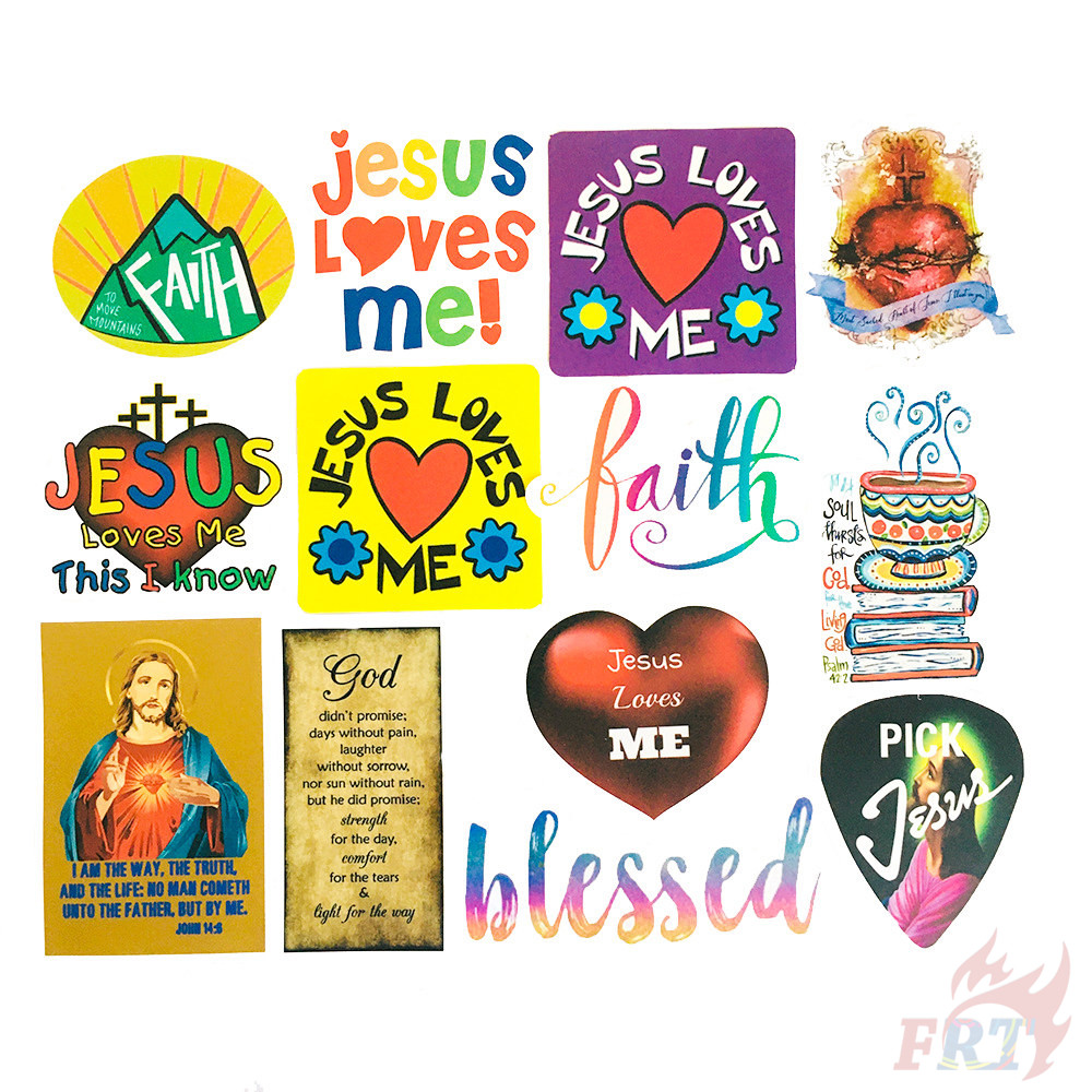 ❉ Jesus Christ Series 03 Stickers ❉ 50Pcs/Set DIY Fashion Waterproof Doodle Decals Stickers