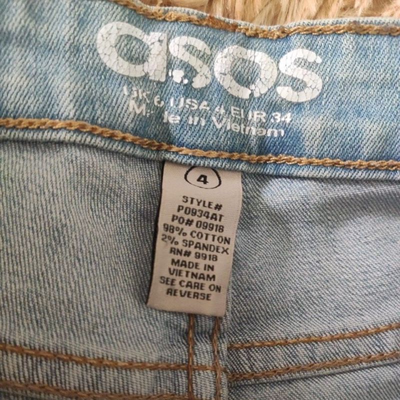 Quần jeans asos vnxk pass