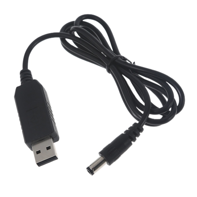 Cáp Nguồn QC3 0 USB Sang 9V 5 5x2 5mm Dài 39 Cho Loa / Đèn Bàn