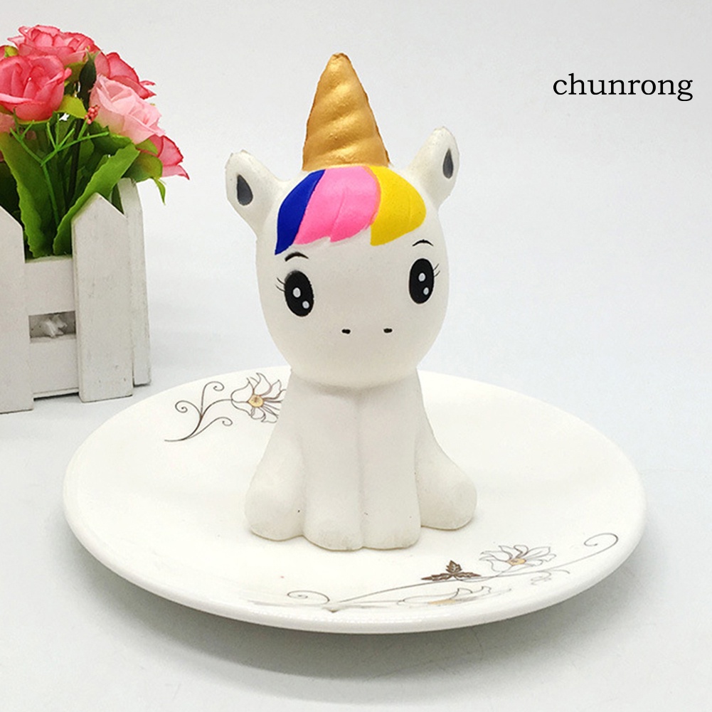 Cr Đồ chơi squishy Giảm Stress Hình Kỳ Lân Nhiều Màu Dễ Thương Cho Bé