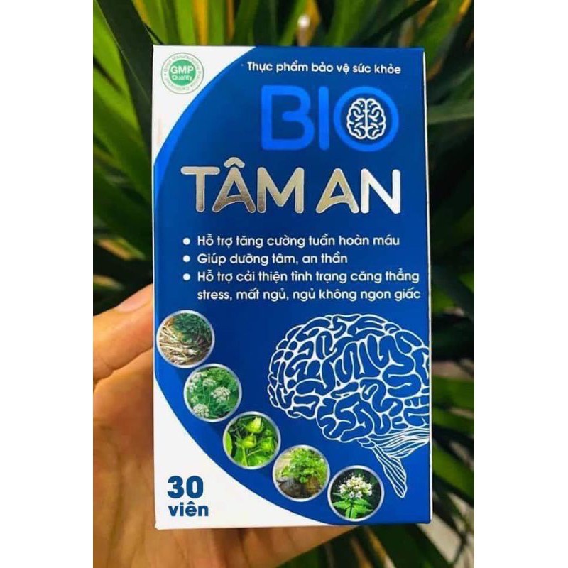 BIO TÂM AN (Chính hãng)- Chăm sóc não bộ và giấc ngủ của bạn. Hộp 30 viên