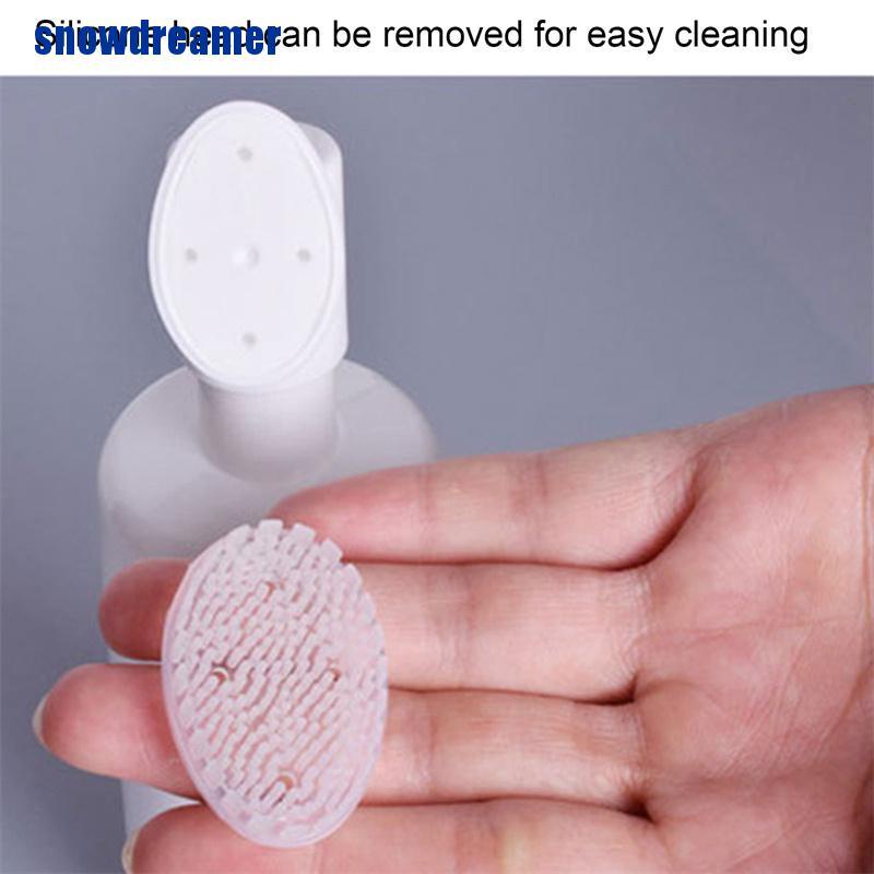 Bình Đựng Nước Rửa Mặt Tạo Bọt Có Cọ Vệ Sinh Bằng Nhựa