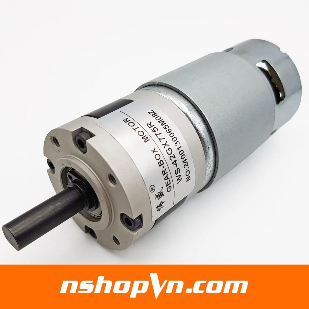 Động cơ giảm tốc hành tinh WS-42GX775R 12V - 24V 10rpm - 50rpm - 100rpm - 200rpm - 470rpm- 1300rpm