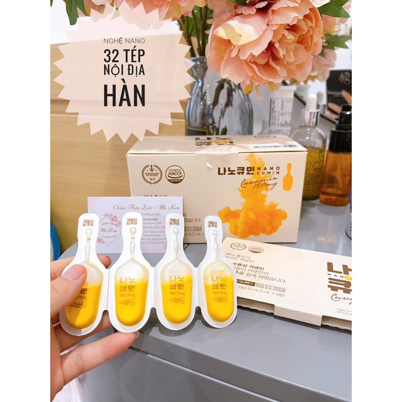 [HÀNG AIR date 2025] Nano nghệ Curcumin GON 30 tép nội địa Hàn mẫu mới