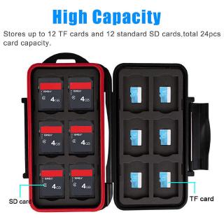 Hộp Đựng Thẻ Nhớ 24 Ngăn Chống Sốc Cho Micro Sd