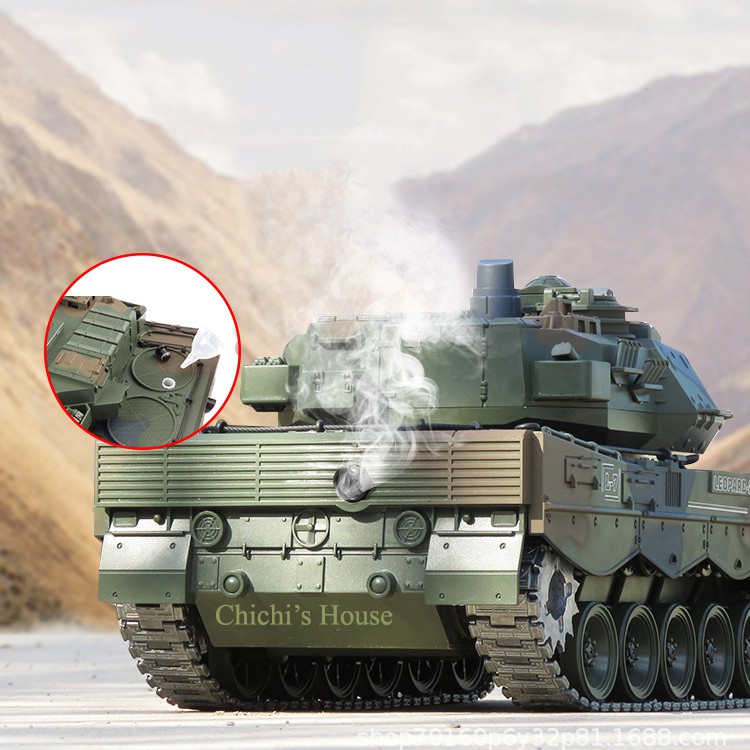 Xe tăng điều khiển chạy xích kim loại Leopard 2