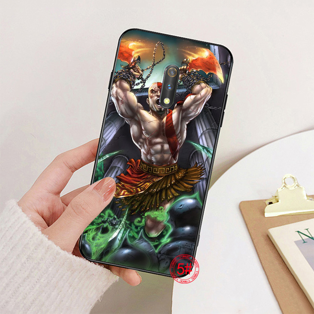 Ốp Lưng Mềm In Hình God Of War 4 Cho Realme 8 C20 C31 V15 Gt Neo Nrz 30a Oppo Find X3 Pro