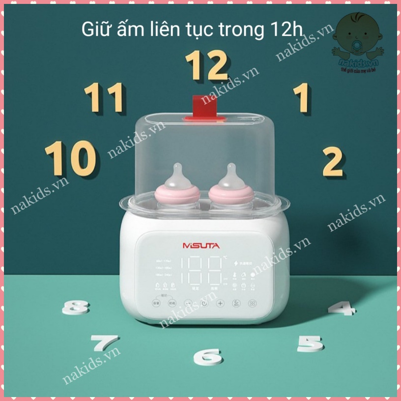 Máy Hâm Sữa, Thức Ăn - Máy Tiệt Trùng Bình Sữa, Dụng Cụ Gặm Nướu Đồ Chơi Cho Bé Chính Hãng Misuta