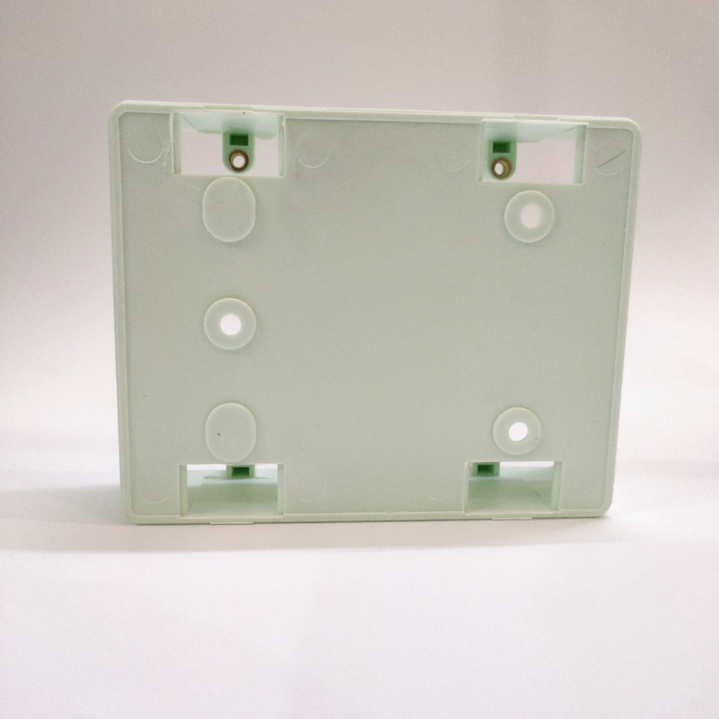 Đế âm đôi nhựa tự chống cháy dùng cho 2 mặt đơn chữ nhật SINO S2157/D