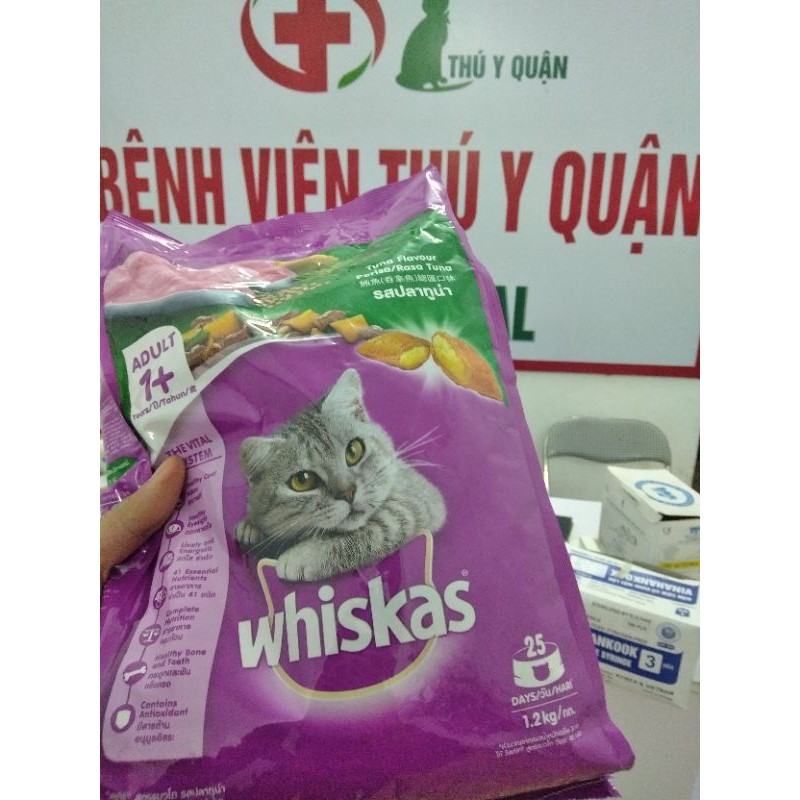 Hạt whiskas 1,2kg cho mèo trưởng thành