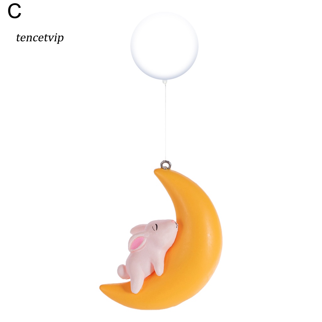 Tượng Nổi Hình Thỏ Mèo Mặt Trăng Trang Trí Bể Cá