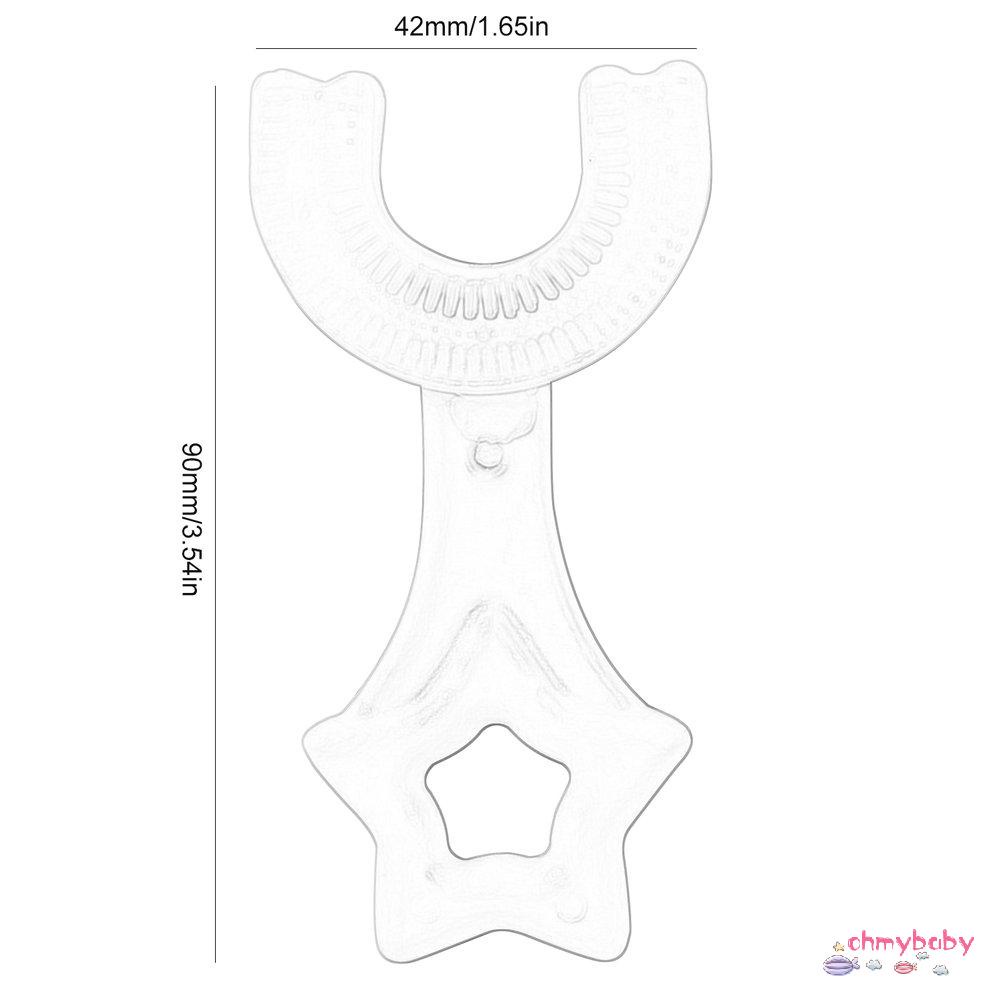 [Hàng mới về] Bàn chải đánh răng cao su mềm kiểu chữ U dành cho trẻ em