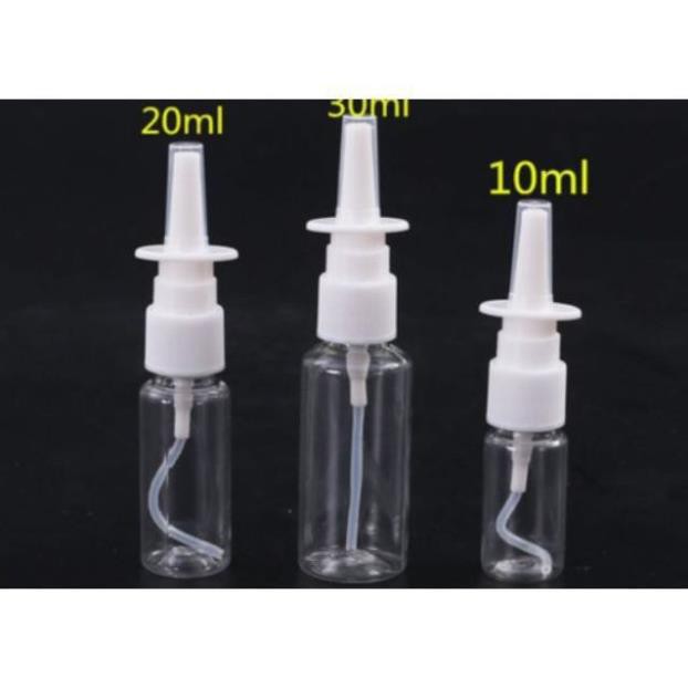 Chai xịt mũi thẳng Thủy tinh 5ml/10ml/20ml/30ml đựng dung dịch xịt mũi, xịt xoang, xịt họng