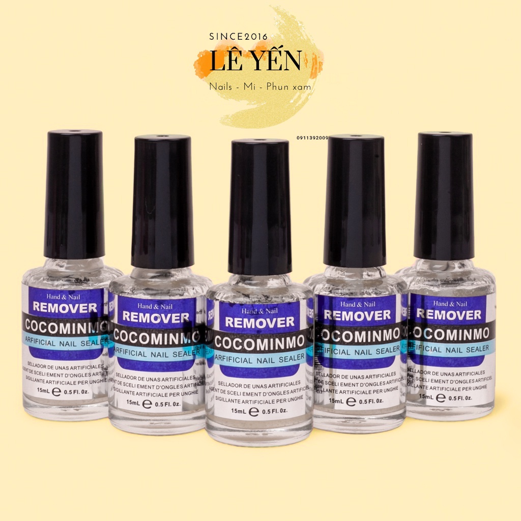 Nước phá gel Cocominmo chính hãng - phá gel lạnh không nóng móng chuyên dùng để làm móng