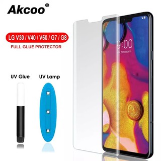 Kính cường lực lg g8 / v50 full keo uv