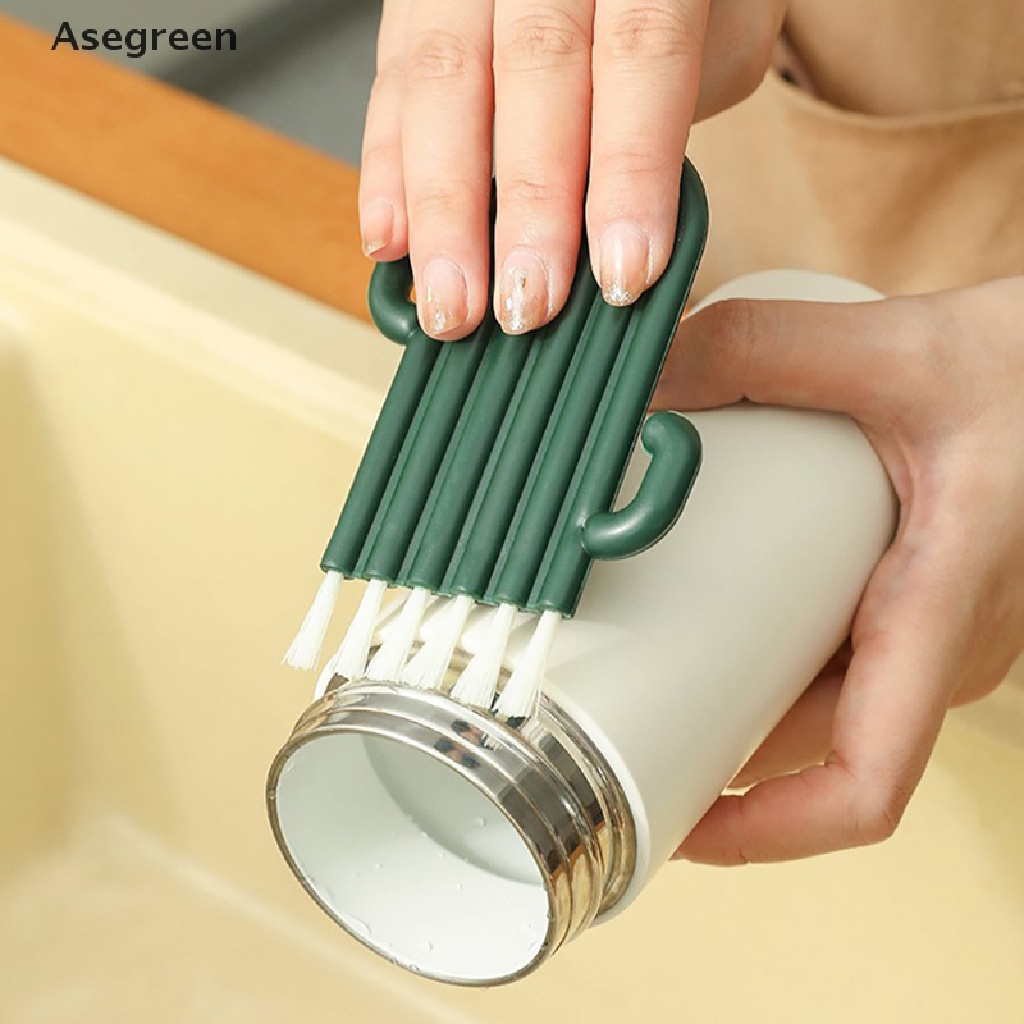 1 Cây Cọ Vệ Sinh Bình Sữa / Cốc Nước Có Nắp Đậy Thiết Kế Nhỏ Gọn Tiện Dụng