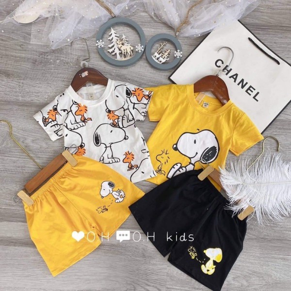 BỘ CỘC TAY CHÚ CHÓ SNOOPY SIÊU ĐẸP CHO BÉ