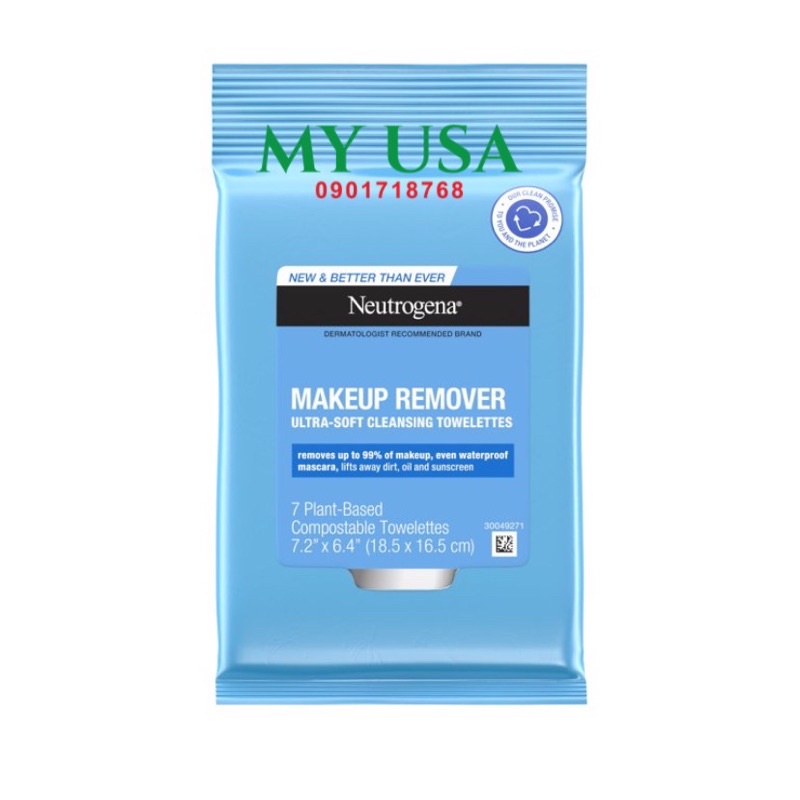 KHĂN GIẤY ƯỚT TẨY TRANG NEUTROGENA MAKEUP REMOVER MỸ