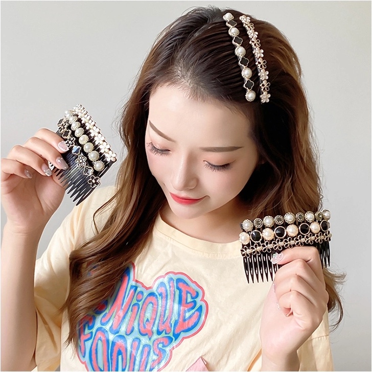 Xước cài tóc CHLINS đính hạt ngọc trai nhân tạo thời trang dành cho nữ