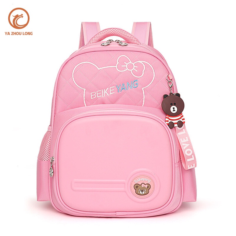 Menas Ba Lô Trẻ Em Thiết Kế Đơn Giản Màu Sắc Tương Phản Để Giảm Cân Bảo Vệ Cột Sống