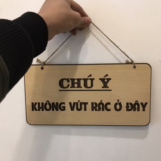 Bảng cấm vứt rác