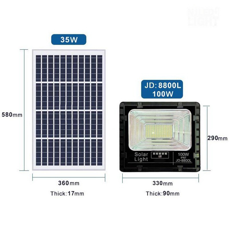 ĐÈN NĂNG LƯỢNG MẶT TRỜI CHÍNH HÃNG JINDIAN JD-8800L