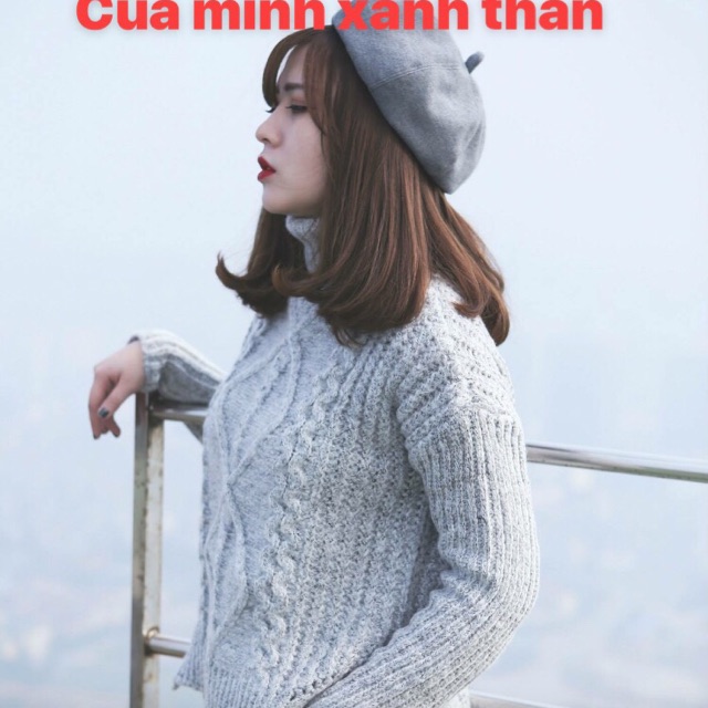 Áo len 22 december của mình XANH THAN