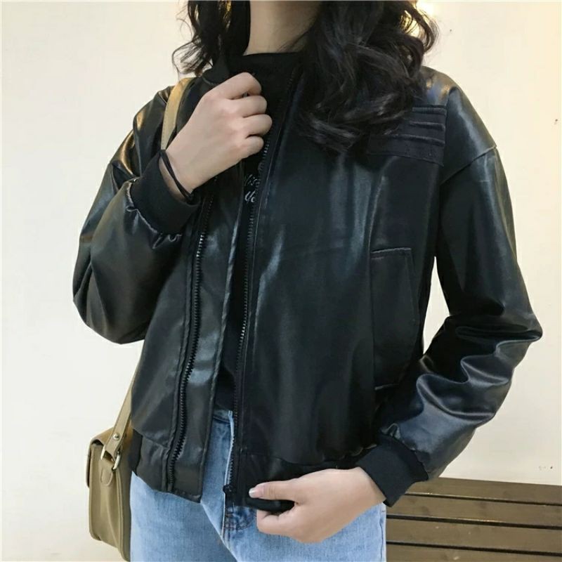 ÁO KHOÁC BOM BER CHẤT DA SIÊU XỊN