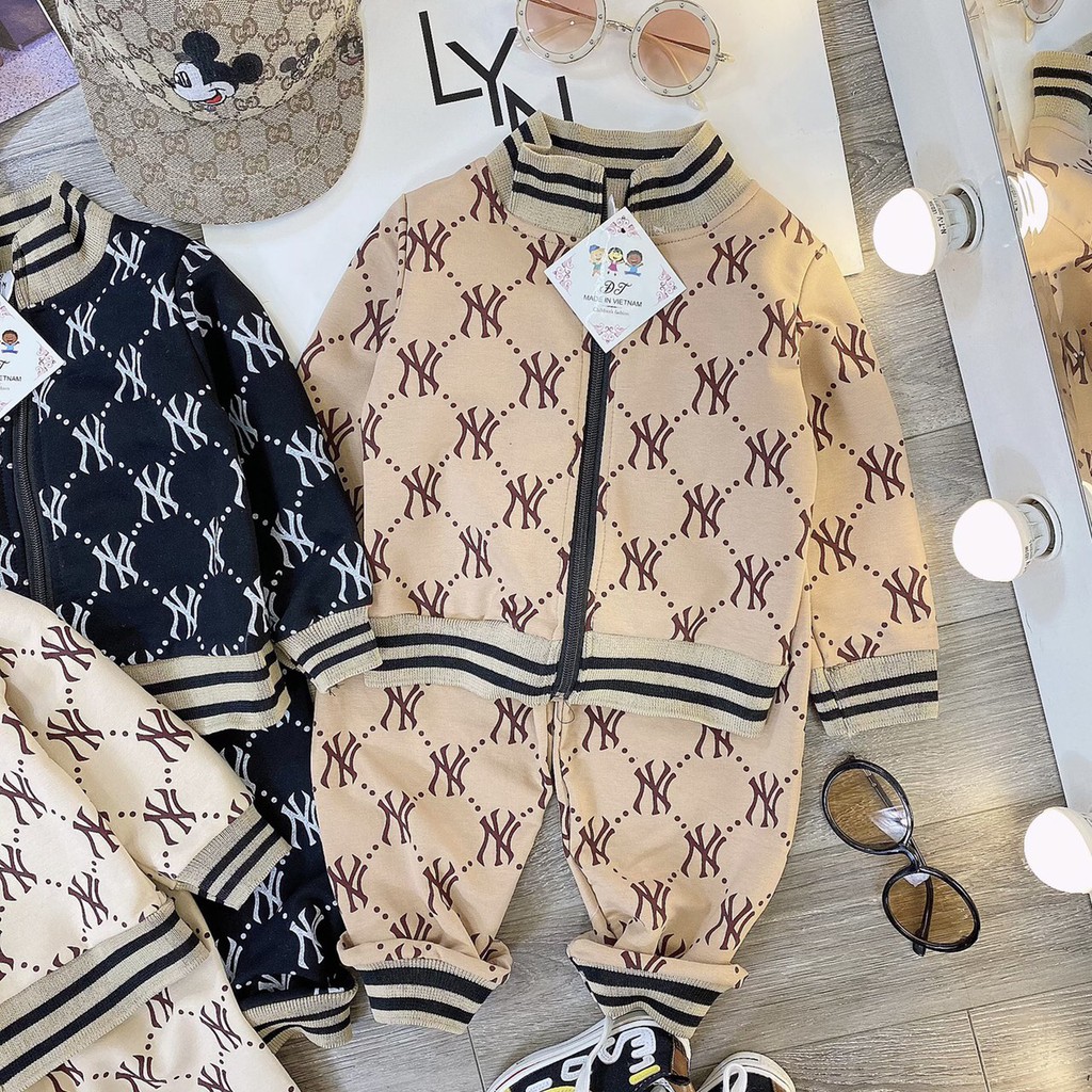 [Hàng Xuất Dư]Bộ Dài Tay Da Cá Xuất Dư NYFREESHIPBộ Da Cá Dáng Thể Thao  Kéo Khóa Dày Dặn Thấm Hút Mồ Hôi Tốt