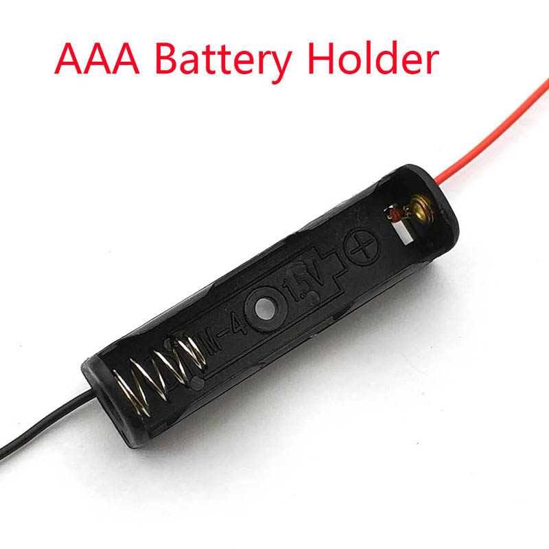 Hộp Đựng Pin AAA 15 Ngăn Có Dây Dẫn DIY Ốp