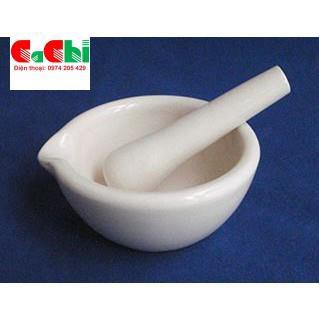 Bộ cối chày sứ dùng cho thí nghiệm phi 10cm