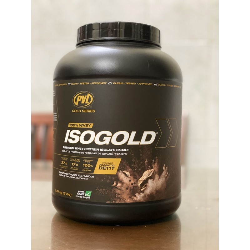 ISO GOLD - Sữa Tăng Cơ Siêu Tinh Khiết Hấp Thu Nhanh - Có thêm Probiotic hỗ trơ tiêu hoá tốt  - Hủ 5lbs ( 2.27kg )