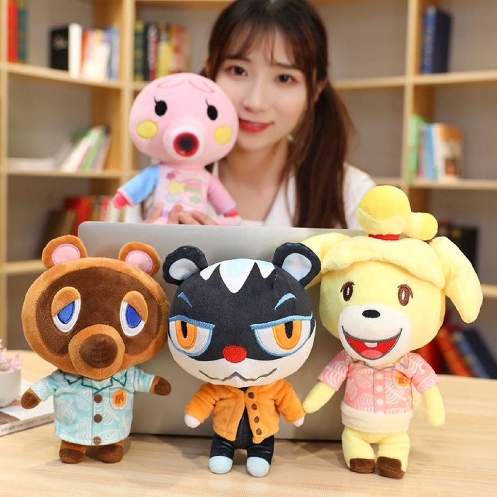 Đồ Chơi 20cm Nintendo switch Game Animal Crossing  Bob Tom Nook KK Isbelle Plush Toy Raccoon Thú nhồi bông