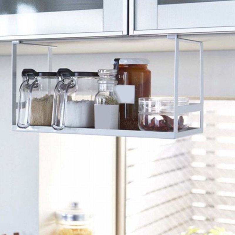 Kệ Đựng Lọ Gia Vị Màu Đen Tiện Dụng Cho Nhà Bếp