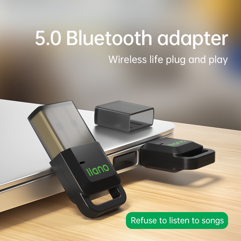 【Need Drive】USB Bluetooth 5.0 llano giúp thu và nhận sóng không dây cho tai nghe / máy tính