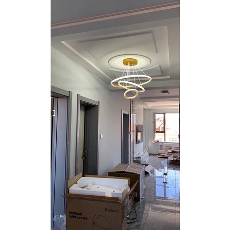 Đèn trần Mosky  3 vòng 3 chế độ màu - đèn led trang trí tuỳ chỉnh đa dáng nhiều màu sắc lựa chọn