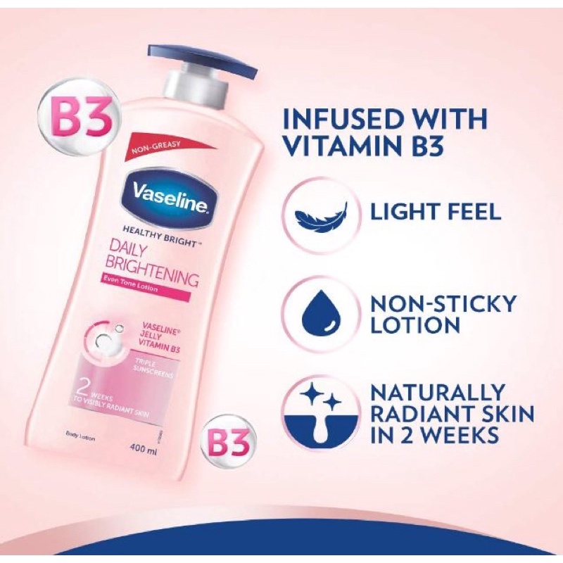 Sữa dưỡng thể VASELINE Healthy White Lightening  Víible Fairness Lotion 725ml