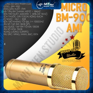 MT MAX Micro thu âm cao cấp BM900 AMI - hát karaoke, thu âm chuyên nghiệp livetream bán hàng- khả năng hút