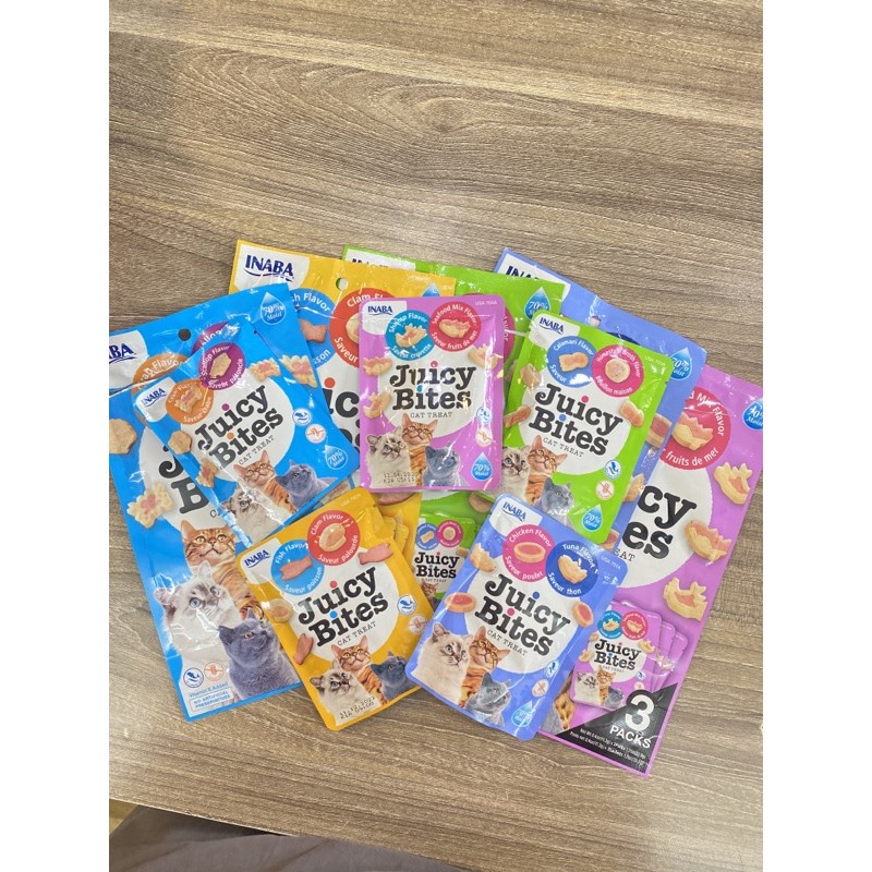 Bánh thưởng cho mèo Inaba juicy bites cat treat 11.3G