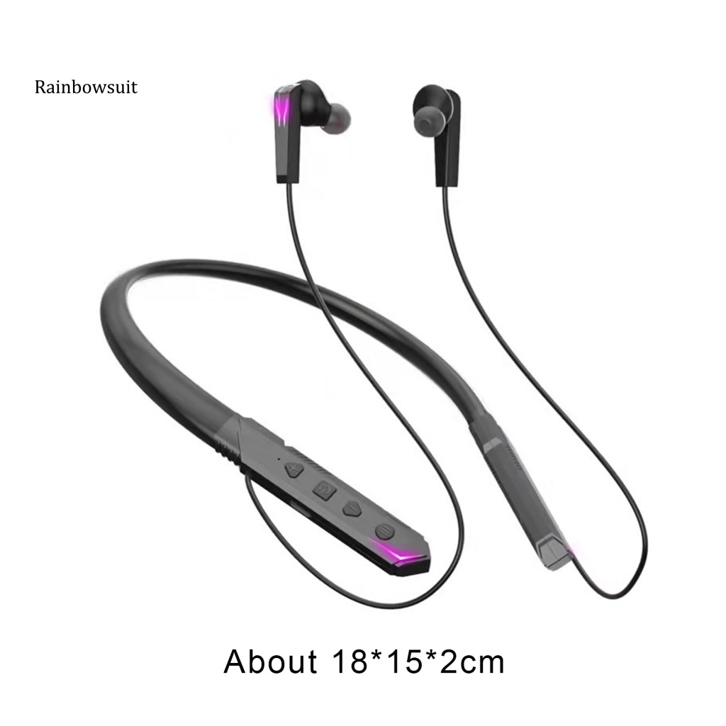 Tai Nghe Nhét Tai Không Dây Bluetooth 5.2 Có Dây Đeo Cổ Thể Thao Mega Bass