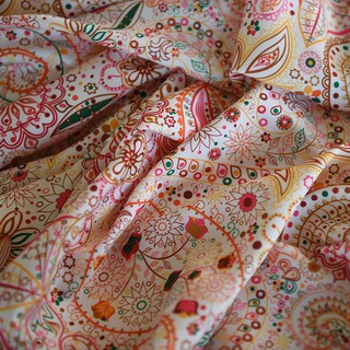 Vải lụa crepe nữ hoàng họa tiết PAISLEY