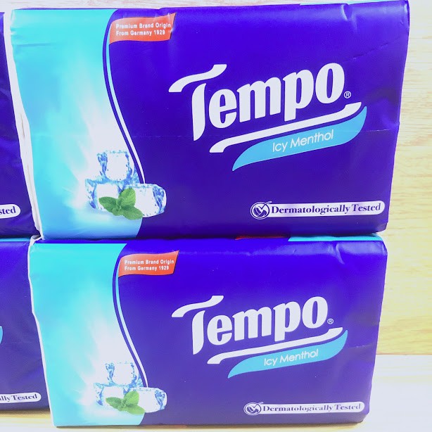 KHĂN GIẤY TEMPO ICY MENTHOL 90 TỜ