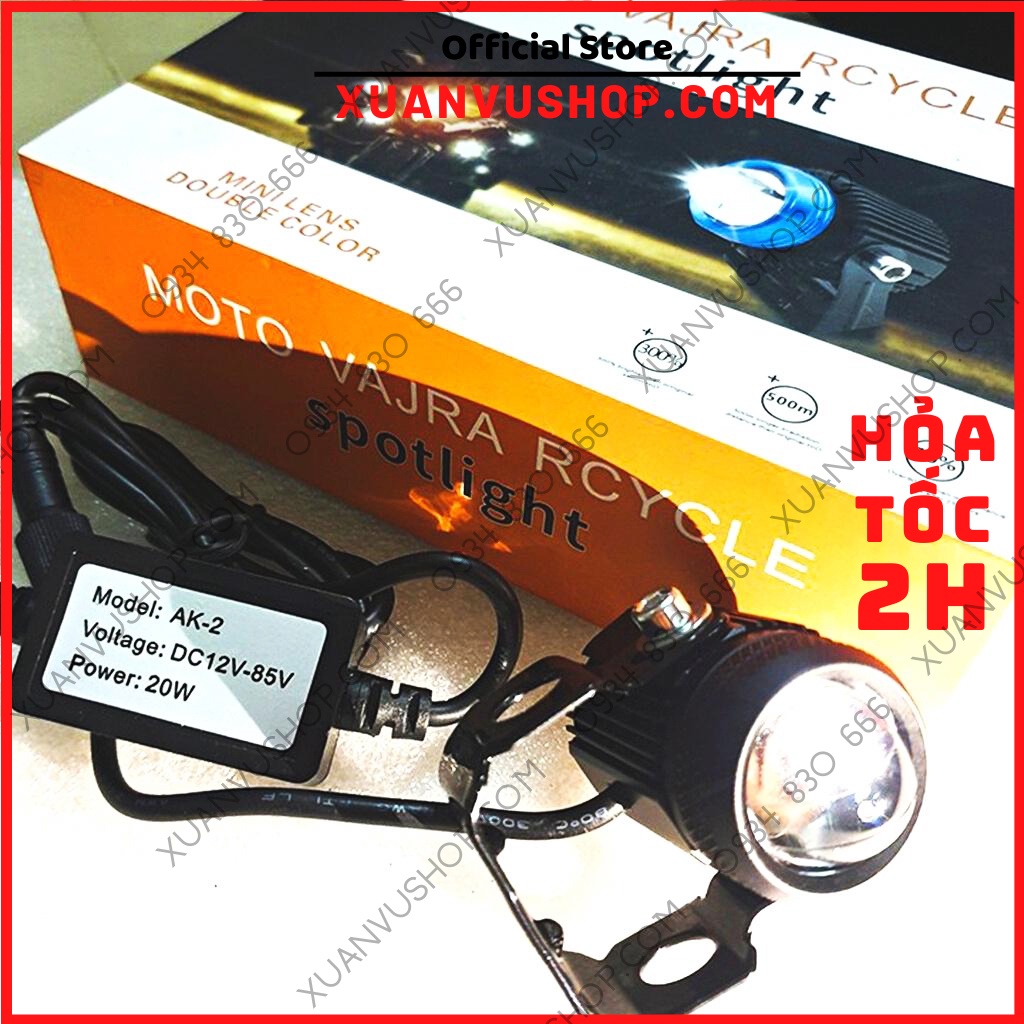 Đèn trợ sáng bi cầu Đèn led xe máy mini ️cos vàng pha trắng LEDVNRACING đèn pha 2022 BH 6 tháng chính hãng XUANVUSHOP