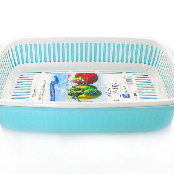 Giá đựng hoa quả 2 lớp hình chữ nhật Nakaya Hàng Nhập Khẩu Từ Nhật